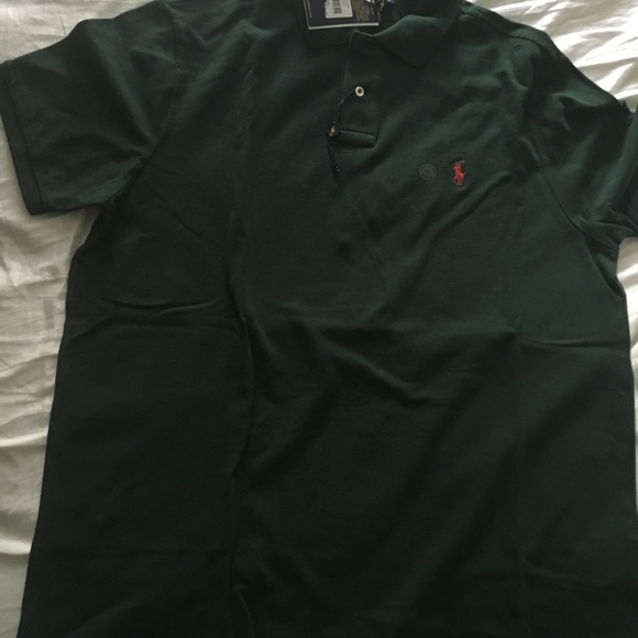 Men’s polo Ralph Lauren Green slim fit xL - Picture 2 of 5